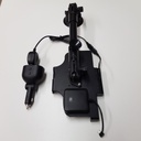 Holder/charger for Samsung Galaxy Tab Active with card reader and dual cigar lighter plug