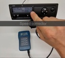 Speed corrector for digital tachograph