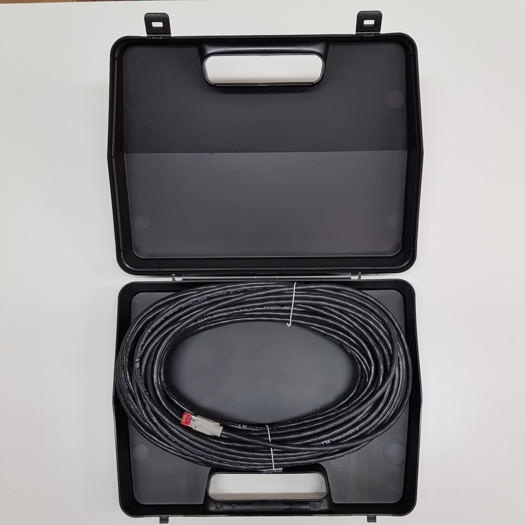 Long ethernet cable (30m) for DSRC transceiver with carrying suitcase