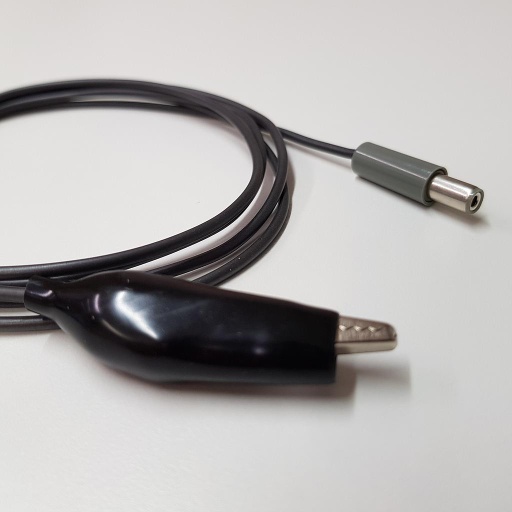 Cable con 'crocodile clip' para toma de tierra