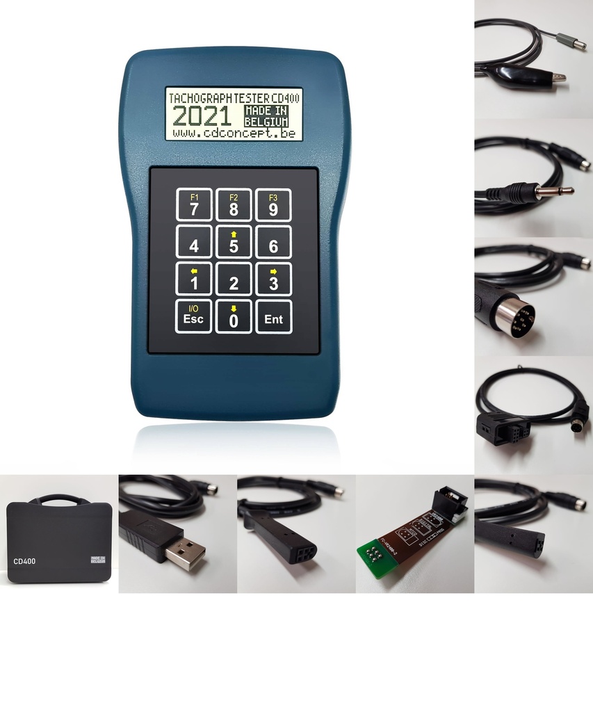 [KIT-CD400-AETR] Tachograph programmer CD400-AETR (2026) for analog and digital tachographs (Türkiye other AETR countries)