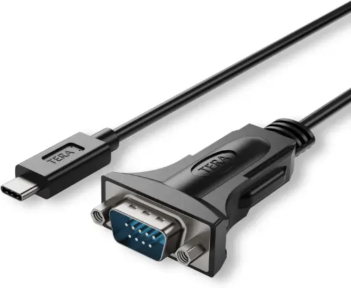 [USBC-RS232] USB-C to RS232 DB9 adapter cable (FTDI/FT232RL chip required)